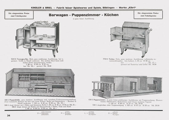 Kibri Spielwaren Katalog 1939