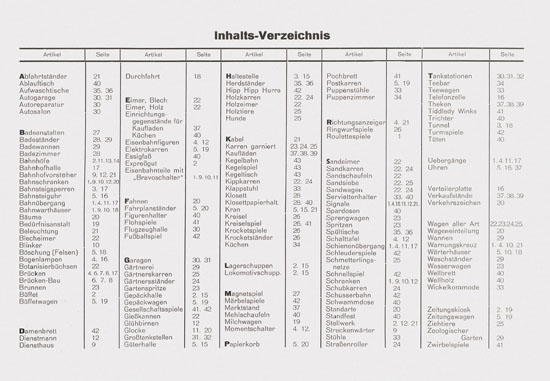 Kibri Spielwaren Katalog 1939