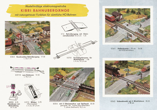 Kibri Modellbahn-Zubehör Spur H0 1960