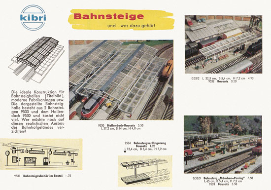 Kibri Modellbahn-Zubehör Spur H0 1960