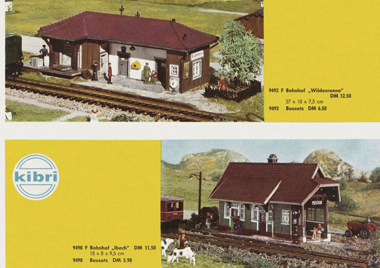 Kibri Katalog Modellbahn-Zubehör Spur H0 1963