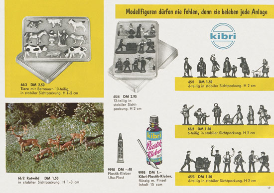 Kibri Katalog Modellbahn-Zubehör Spur H0 1963