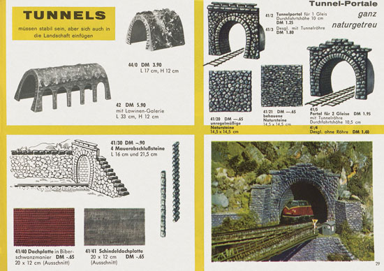 Kibri Katalog Modellbahn-Zubehör Spur H0 1963