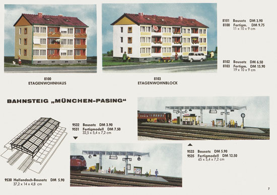 Kibri Katalog Modellbahn-Zubehör Spur H0 + N 1965