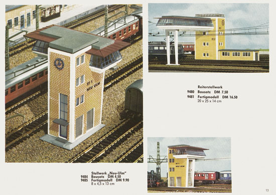 Kibri Katalog Modellbahn-Zubehör Spur H0 + N 1965