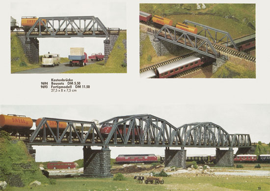 Kibri Katalog Modellbahn-Zubehör Spur H0 + N 1965