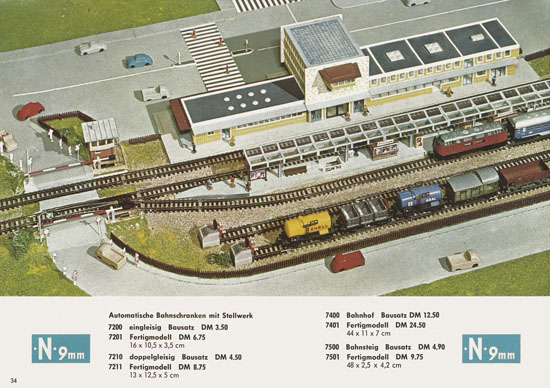 Kibri Katalog Modellbahn-Zubehör Spur H0 + N 1965