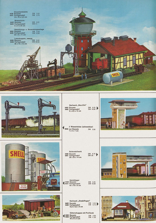 Kibri Katalog Modellbahn-Zubehör 1971-1972