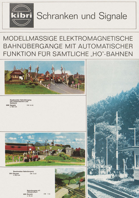 Kibri Katalog Modellbahn-Zubehör 1971-1972