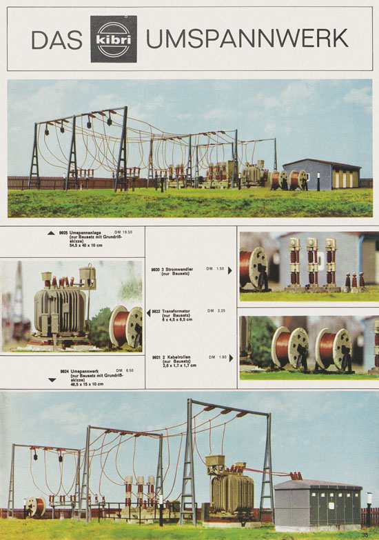 Kibri Katalog Modellbahn-Zubehör 1971-1972