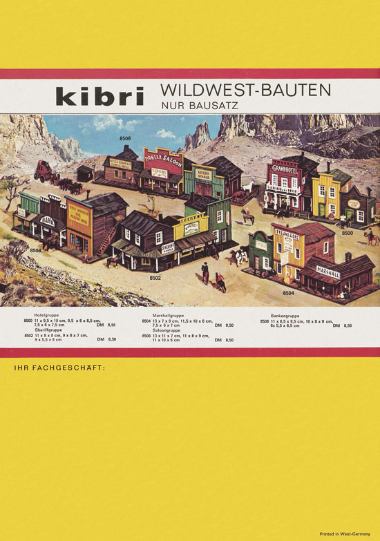 Kibri Katalog Modellbahn-Zubehör 1971-1972