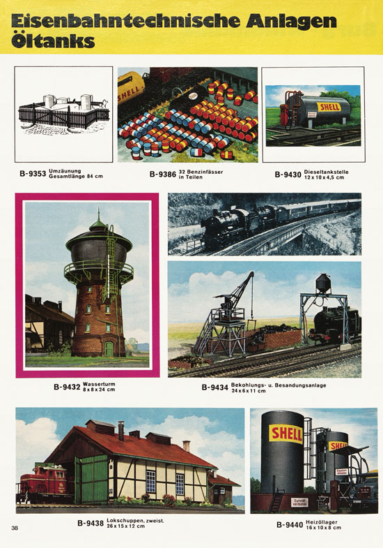 Kibri Modellbahn-Zubehör H0 + N Katalog 1974-1975