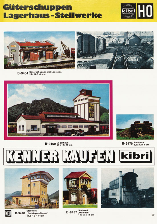 Kibri Modellbahn-Zubehör H0 + N Katalog 1974-1975