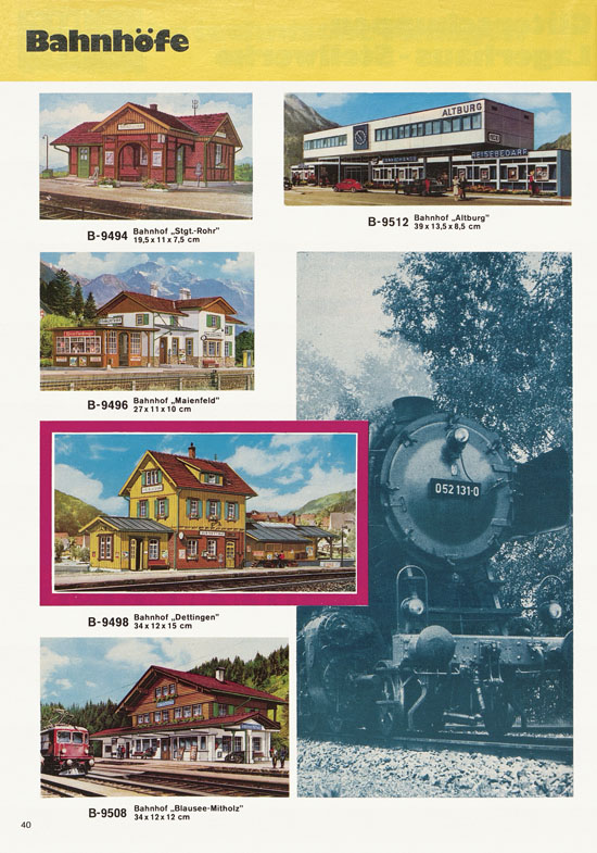 Kibri Modellbahn-Zubehör H0 + N Katalog 1974-1975