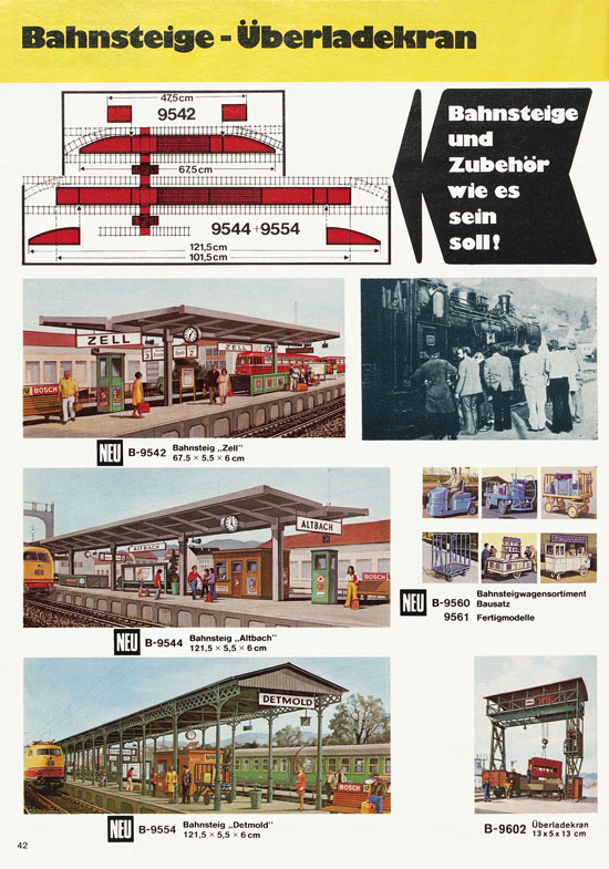 Kibri Modellbahn-Zubehör H0 + N Katalog 1974-1975