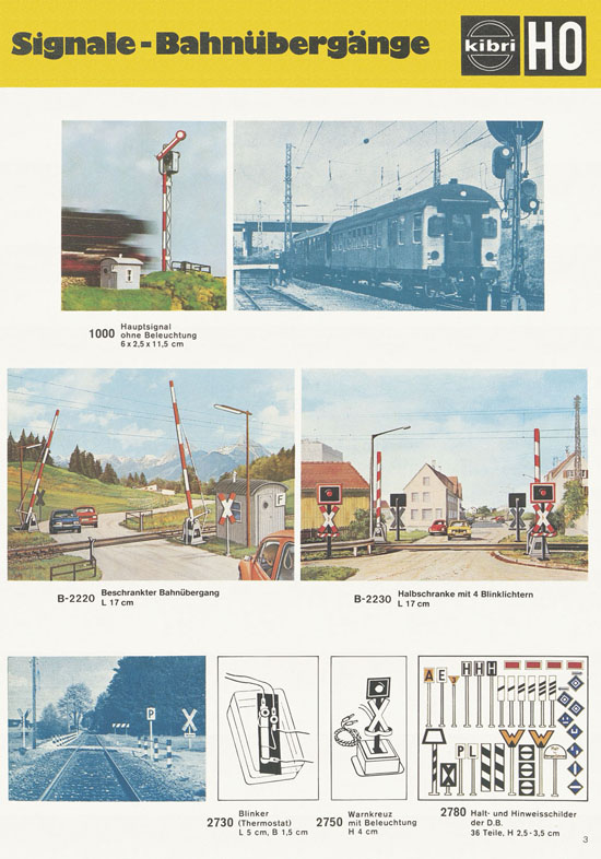 Kibri Modellbahn-Zubehör H0 + N Katalog 1975-1976