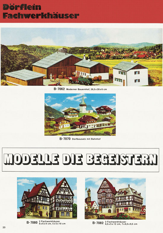 Kibri Modellbahn-Zubehör H0 + N Katalog 1975-1976