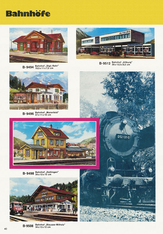 Kibri Modellbahn-Zubehör H0 + N Katalog 1975-1976