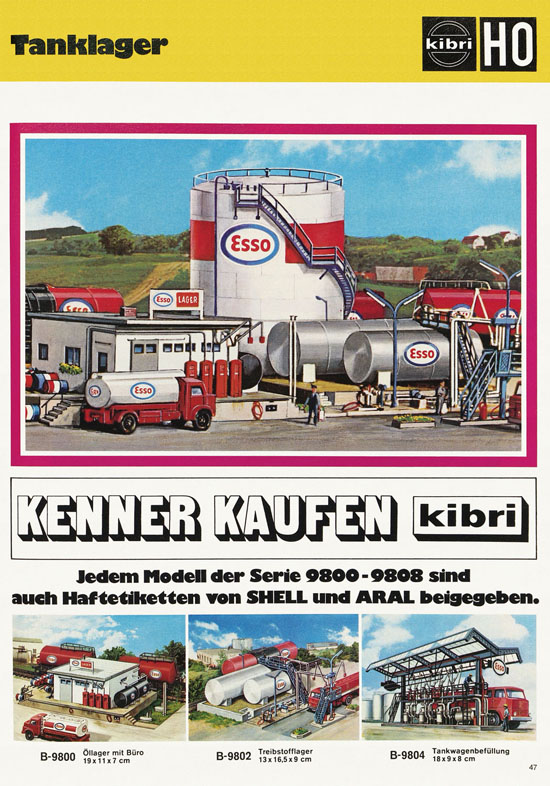 Kibri Modellbahn-Zubehör H0 + N Katalog 1975-1976