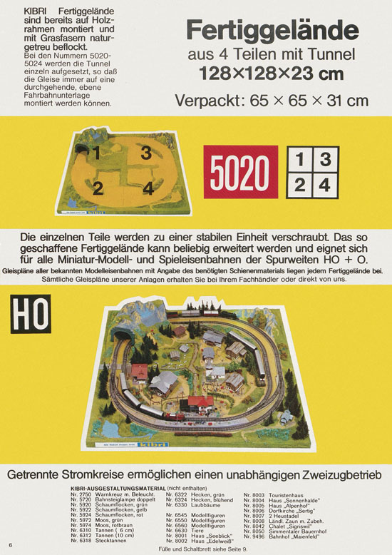 Kibri Katalog Modellbahn-Zubehör 1978-1979