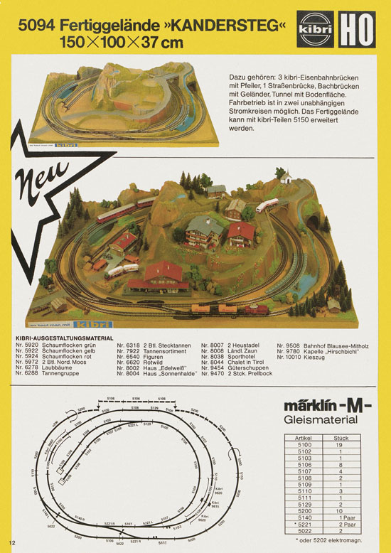 Kibri Katalog Modellbahn-Zubehör 1978-1979