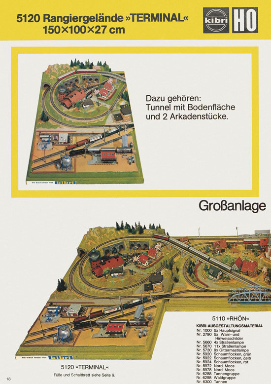 Kibri Katalog Modellbahn-Zubehör 1978-1979