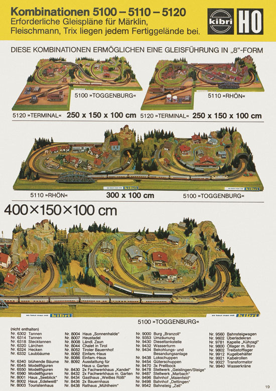 Kibri Katalog Modellbahn-Zubehör 1978-1979