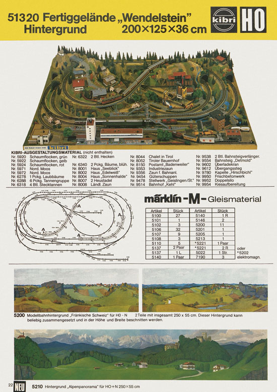 Kibri Katalog Modellbahn-Zubehör 1978-1979