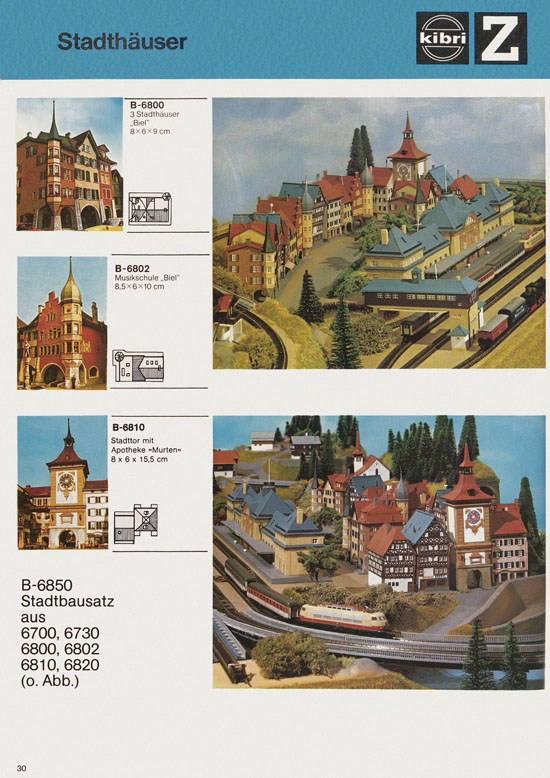 Kibri Katalog Modellbahn-Zubehör 1978-1979