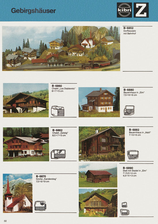 Kibri Katalog Modellbahn-Zubehör 1978-1979