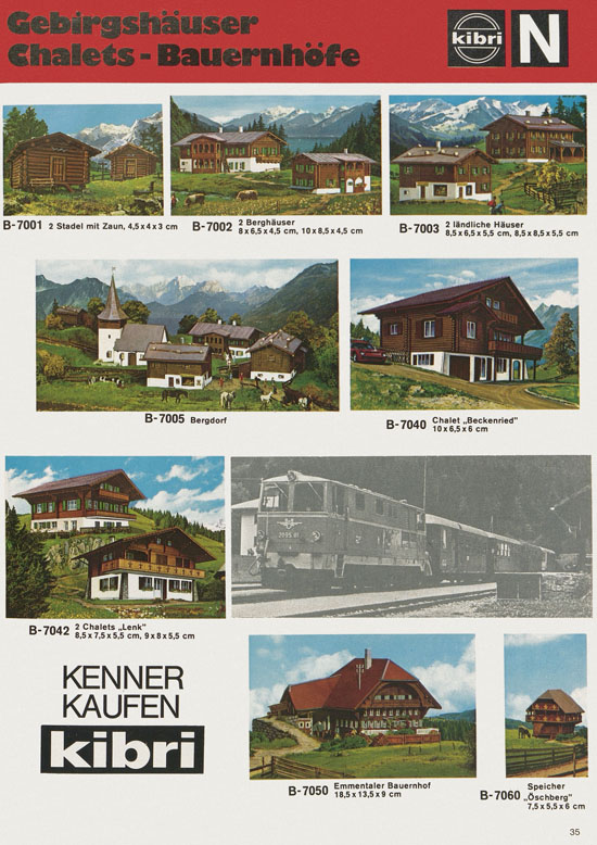 Kibri Katalog Modellbahn-Zubehör 1978-1979