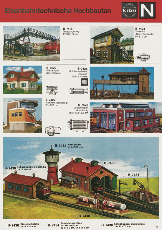 Kibri Katalog Modellbahn-Zubehör 1978-1979