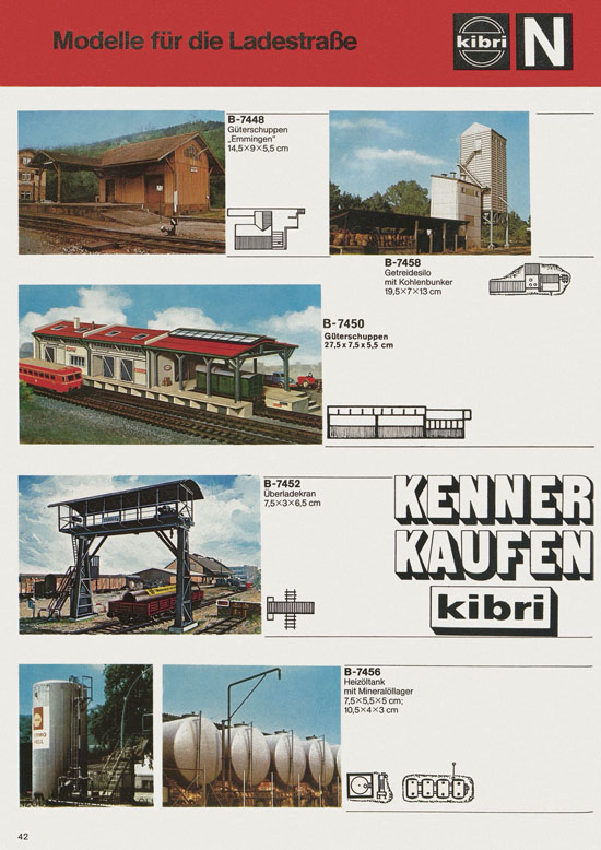 Kibri Katalog Modellbahn-Zubehör 1978-1979