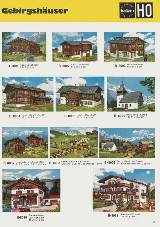 Kibri Katalog Modellbahn-Zubehör 1978-1979