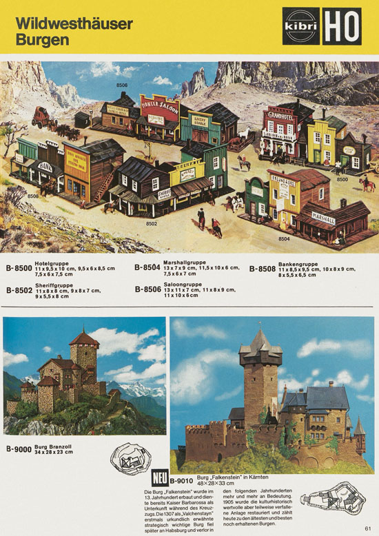 Kibri Katalog Modellbahn-Zubehör 1978-1979