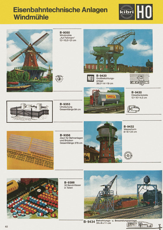 Kibri Katalog Modellbahn-Zubehör 1978-1979