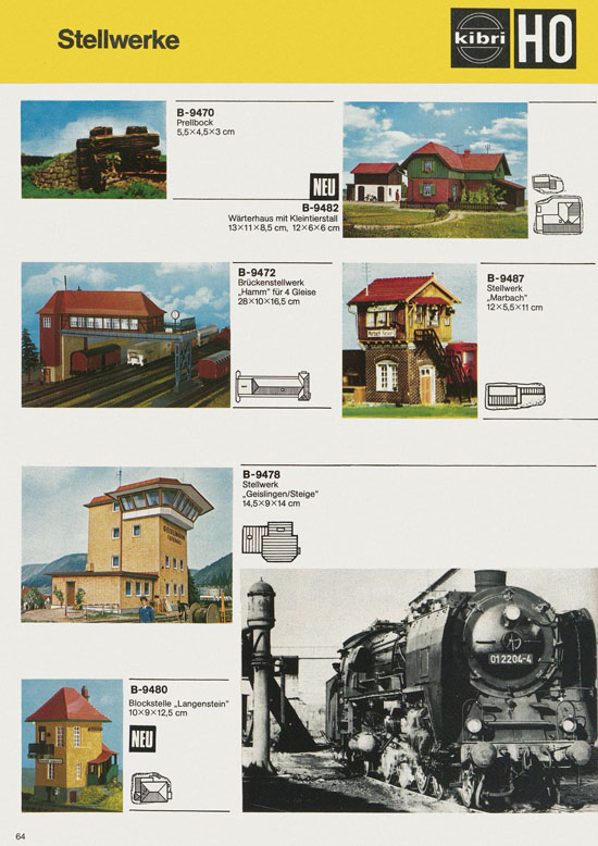 Kibri Katalog Modellbahn-Zubehör 1978-1979