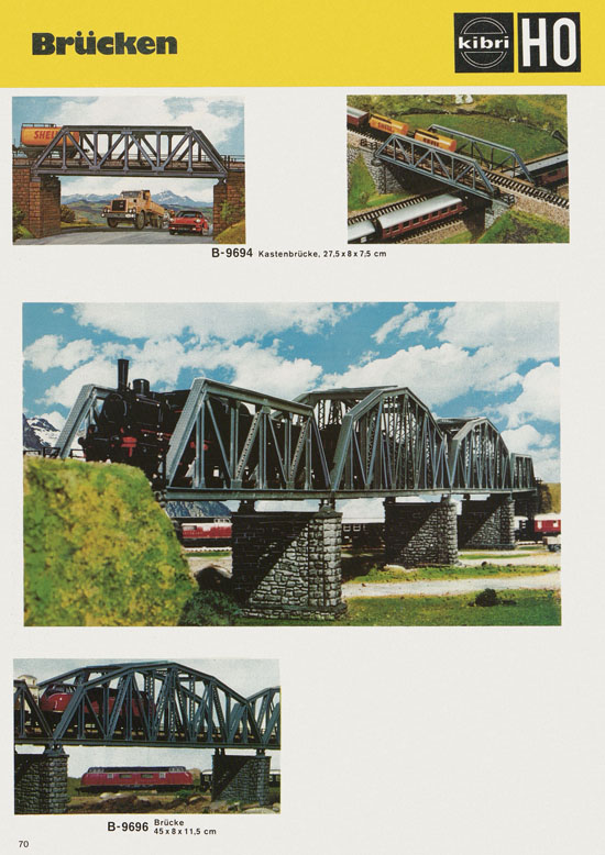 Kibri Katalog Modellbahn-Zubehör 1978-1979