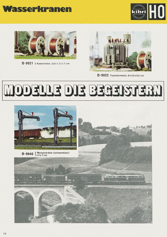 Kibri Katalog Modellbahn-Zubehör 1978-1979