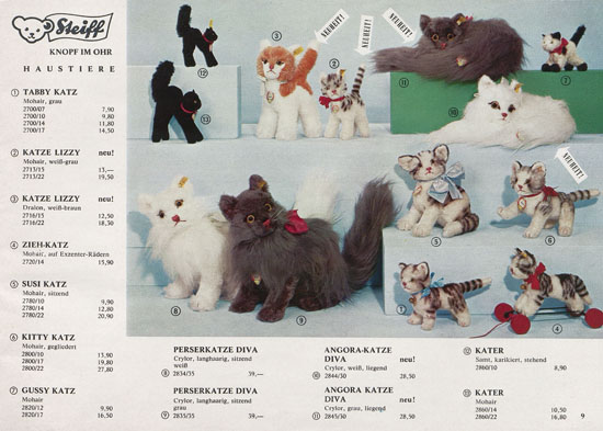 Seite 9 Margarete Steiff Katalog KAD 68 1968
