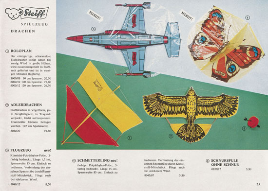 Seite 23 Margarete Steiff Katalog KAD 68 1968
