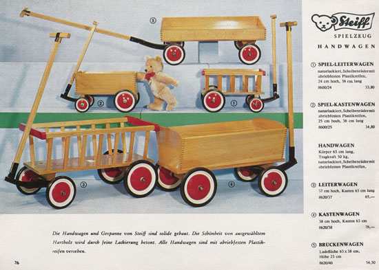 Seite 26 Margarete Steiff Katalog KAD 68 1968