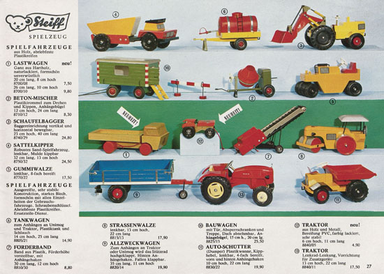 Seite 27 Margarete Steiff Katalog KAD 68 1968
