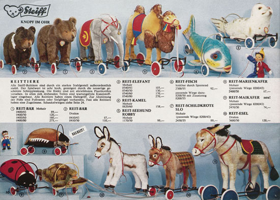 Seite 30 Margarete Steiff Katalog KAD 68 1968