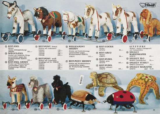 Seite 31 Margarete Steiff Katalog KAD 68 1968