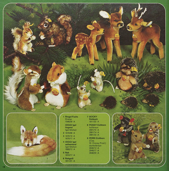 Seite 18 Margarete Steiff Katalog 1976