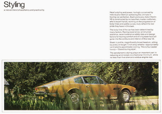 Brochure Aston Martin V8 1972