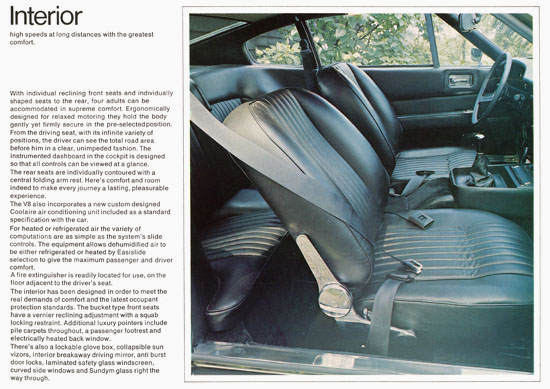 Brochure Aston Martin V8 1972