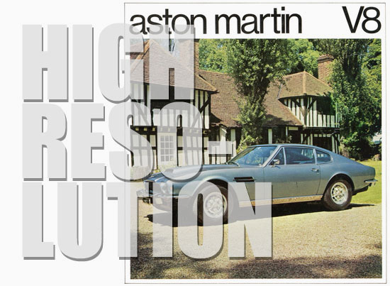 Brochure Aston Martin V8 1972