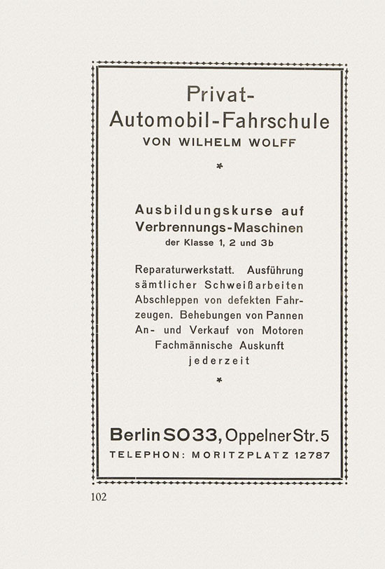 Autolehrbuch Ing. Schmidt 1928